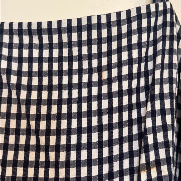 Gap Gingham Midi Dress | Size 10 | Navy & White | Smocked Bodice - Picture 3 of 4